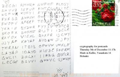  Cryptography for Postcards goes Helsinki